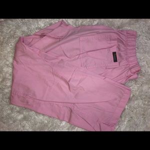 Pink scrub pants